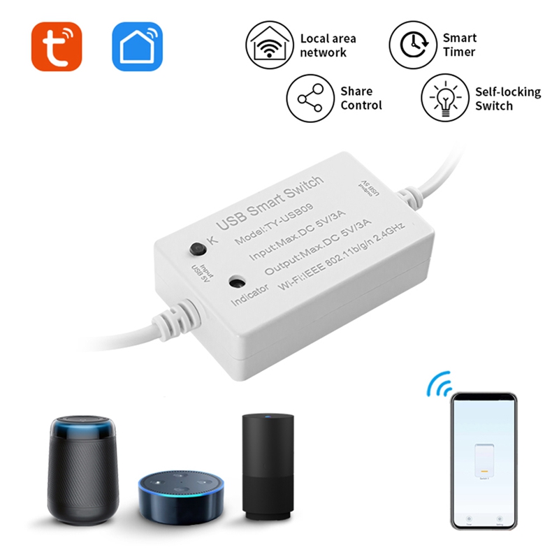 1 PCS Tuya USB Smart Switch Un - đánh giá và giá Smart Home Utilities